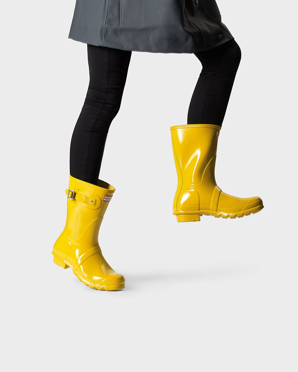 Hunter Mujer Original Gloss - Botas de Lluvia Amarillo - 487-ZWSRJI